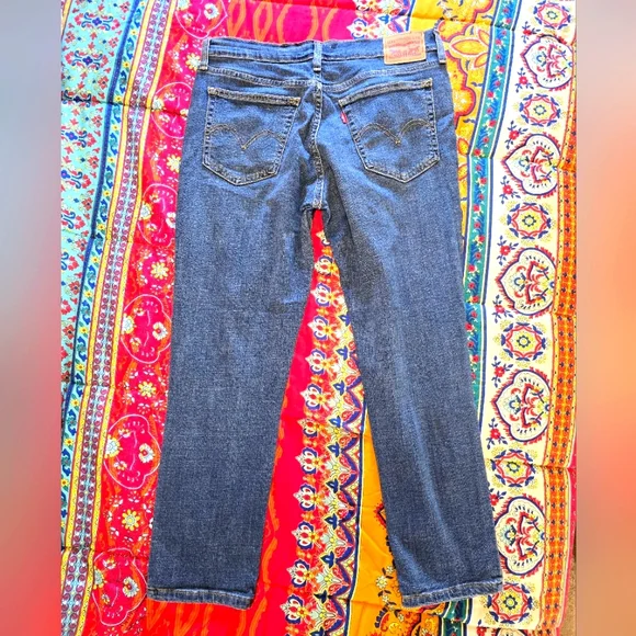 Levi's Boyfriend Jeans Womens 29 Blue Medium Wash Distressed Stretch- 2 Pair - Picture 7 of 15